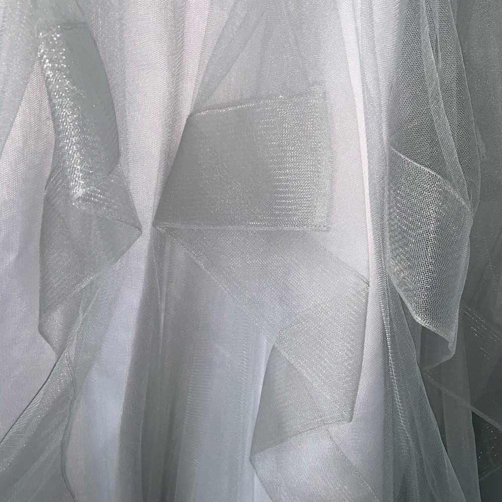 Terani Couture Strapless Prom Dress Grey/Silver - Picture 8 of 9
